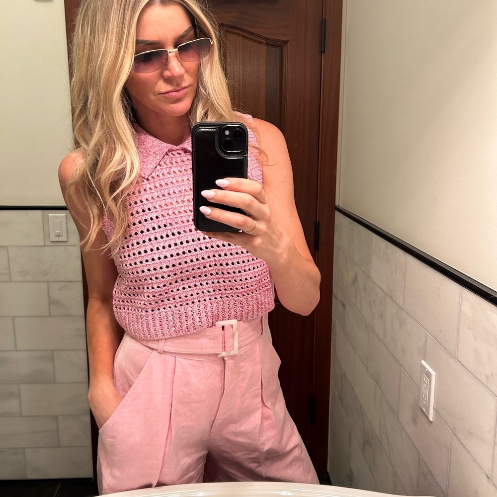 Chic Pink Wide Leg Pants